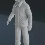 The Thing Original Figure James Arness Alien PARKA John Carpenter 3D printed 1:24 1:18
