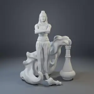 I Dream of Jeannie - (1:18) Jeannie, Bottle, Cork, and Smoke