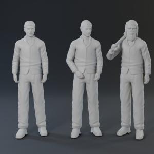 Lost in Space Characters - Fugitives in Space - 3D Printed - 1:24 scale
