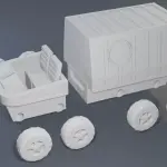 GI Joe Adventure Team Mobile Support Vehicle - 3.75 inch tall figures