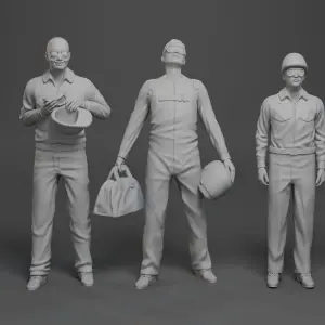 The Outer Limits 3D printed 5 Figure Set 1:18 THE MUTANTS Warren Oates