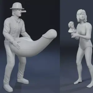 CLOCKWORK ORANGE - 6 Figure Set - ALEX - CAT LADY - DROOGS - 1:18