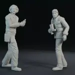 Back to the Future - Doc and Marty - Twin Pines Mall Version - 1:24 1:18