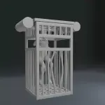 Jaws - Hooper Shark Cage - 4 Piece Shark Attack Set
