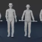 CLOCKWORK ORANGE - 6 Figure Set - ALEX - CAT LADY - DROOGS - 1:18
