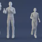 Jonny Quest Invisible Monster - 7 Figure Set - 1:35