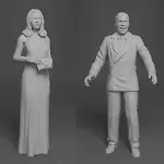 James Bond - The Spy Who Loved Me - Roger Moore XXX Jaws - 5 Figure Set - 1:24