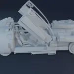 BLADE RUNNER SPINNER CAR and 12 Figure Set - 1:24 1:18