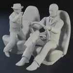 James Bond - The Man with the Golden Gun - 6 figures plus AMC (2 Versions) - 1:32