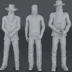 Back to the Future - ZZ TOP BAND or Concert version - 3 Figure Set - 1:24 1:18