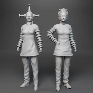 Lost In Space Alien Women Verda (x2) 1:35 1:24 3D Printed