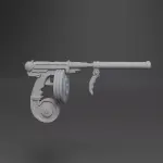 Doc Savage Super Machine Pistol Gun Weapon - 1:1 - 22 inches long