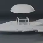 Gerry Anderson Supercar - 7 inches - 10 Figure Set - Seated and Standing
