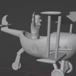 Dick Dastardly - Flying Machines - 4 Piece Set