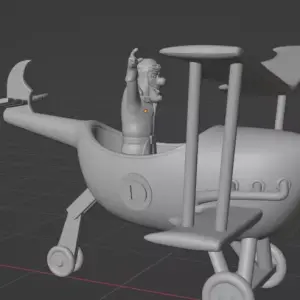 Dick Dastardly - Flying Machines - 4 Piece Set