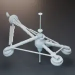 JAMES BOND 007 - MOONRAKER DRAX Space Station - 8 inches long 2 Shuttles