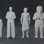 Lost in Space Characters - The Lost Civilization and Forbidden World - 3D Printed - 1:24 scale