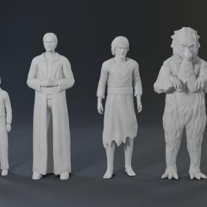 Lost in Space Characters - The Lost Civilization and Forbidden World - 3D Printed - 1:24 scale