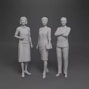 James Bond - Moneypenny Series - Lois Naomie Samantha - 3 Figures - 1:24 1:18