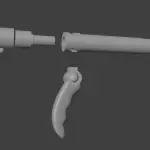 Doc Savage Super Machine Pistol Gun Weapon - 1:1 - 22 inches long