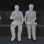 2001 Space Odyssey - 10 Figure Pilot Passenger Set - 1:48 1:35