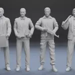 James Bond Corgi 13 Figure Set - 1:24
