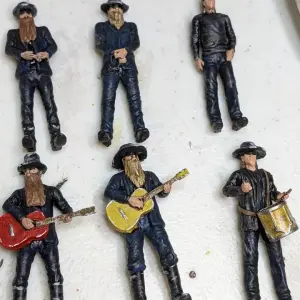 Back to the Future - ZZ TOP BAND or Concert version - 3 Figure Set - 1:24 1:18