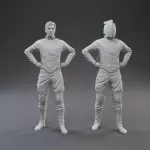 The Rocketeer - Betty Peevy Lothar Butch - 8 Piece Set - 1:24