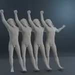 CLOCKWORK ORANGE DANCING JESUS - 4 Piece Set - 1:18