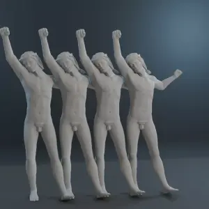 CLOCKWORK ORANGE DANCING JESUS - 4 Piece Set - 1:18