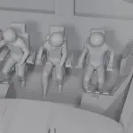 Escape the Planet of the Apes - 6-inch Icarus Spaceship plus Ape Astronauts