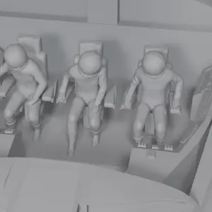 Escape the Planet of the Apes - 6-inch Icarus Spaceship plus Ape Astronauts