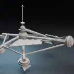 JAMES BOND 007 - MOONRAKER DRAX Space Station - 8 inches long 2 Shuttles