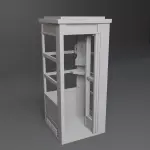 Adventures of Superman - Clark Jimmy Perry PHONE BOOTH - 1:24- 5 Piece Set