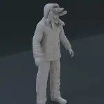 The Thing Original Figure James Arness Alien PARKA John Carpenter 3D printed 1:24 1:18