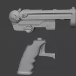 Doc Savage Super Machine Pistol Gun Weapon - 1:1 - 22 inches long