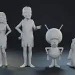 FLINTSTONES - Pebbles and Bamm Bamm - 11 Piece Set