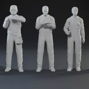 Battlestar Galactica - 9 Piece Viper Crew Set - 1:48 1:32