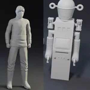 Lost in Space Characters - Hunter's Moon - 3D Printed - 1:24 scale