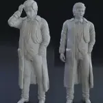 COLUMBO - PETER FALK - 2 Figure Set - 1:18 1:24