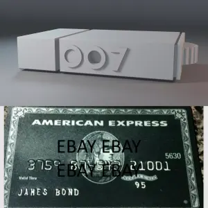 James Bond 007 - Moonraker 2 Piece Spy Camera - AMEX Replica Credit Card Set
