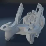 BLADE RUNNER SPINNER CAR and 12 Figure Set - 1:24 1:18