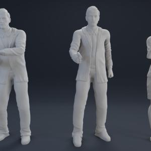 Man from UNCLE and April Dancer - 3 Figure Set - 1:35 1:24