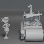 The FLINTSTONES - 6 Piece Set - 1:24