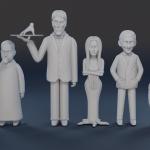 THE ADDAMS FAMILY - 7 Figure Set - 1:24