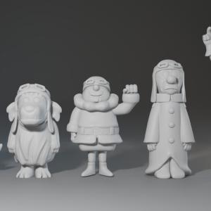 Dick Dastardly - 5 Figure Set - 1:24