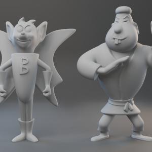 Bat Fink and Karate - 2 Figure Set - 1:24