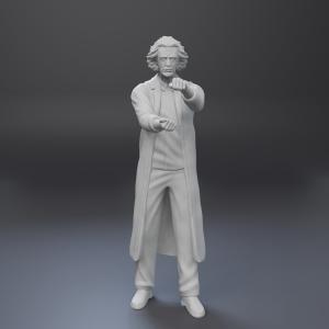 Back to the Future - DOC Brown (holding newspaper pose) - 1:24