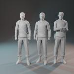 Star Trek - Landing Party - McCoy, Kirk and Spock 1:32 1:24