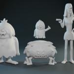 Flintstones - The GRUESOMES Weirdly Creepella Gobby Spider  - 4 Piece Set